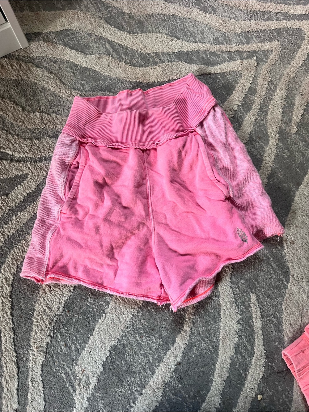 Free people movement High-Waisted neon pink Lounge Shorts